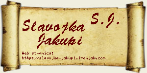 Slavojka Jakupi vizit kartica